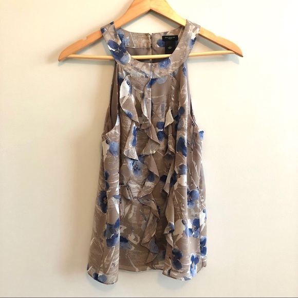 Ann Taylor Tops - Ann Taylor Ruffle Halter Sleeveless Blouse